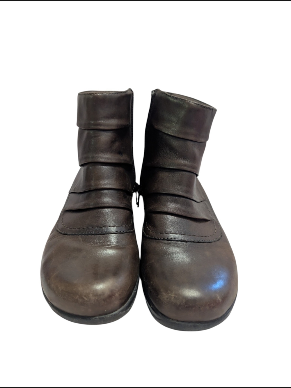 Clarks Brown Leather Slip-On Boot